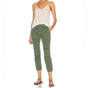 Nili Lotan Cropped Military Pant, Camo, Size 0